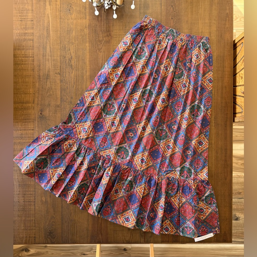 NWT Christy Dawn Mariana Skirt in Ruby Patchwork size Small - Picture 6 of 11